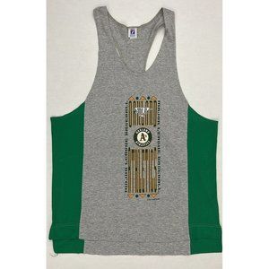 Vintage 90s Oakland A's Athletics MLB Tank Top Men's XL Mesh Sides Logo 7